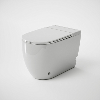 Унитаз приставной Grossman impuls GR-PR-5502 белый с сиденьем микролифт безободковый каскадный смыв